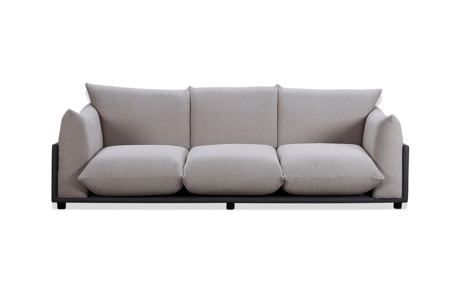 The Puff 3 Seater Boucle Sofa - Dove Grey BUBULAND HOME
