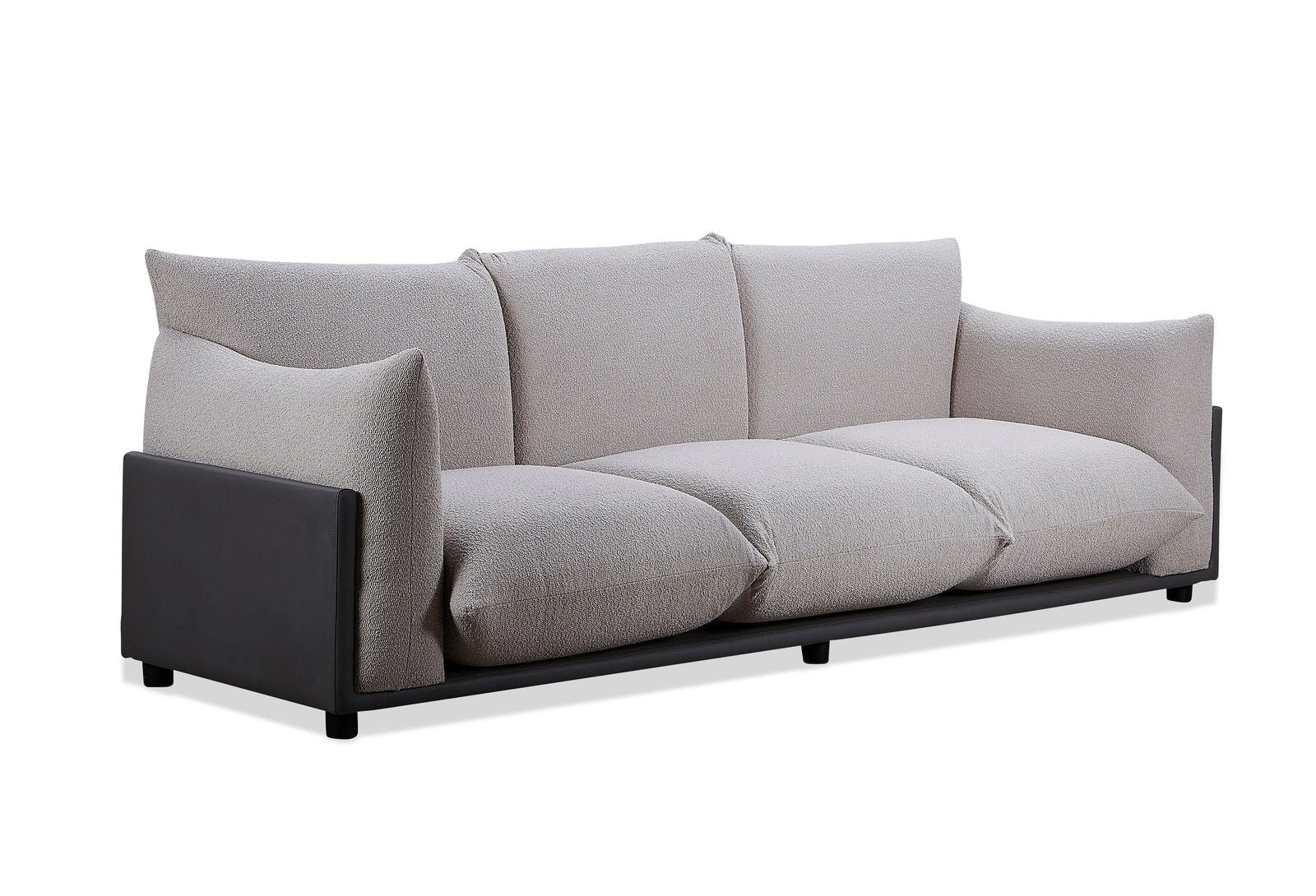 The Puff 3 Seater Boucle Sofa - Dove Grey BUBULAND HOME