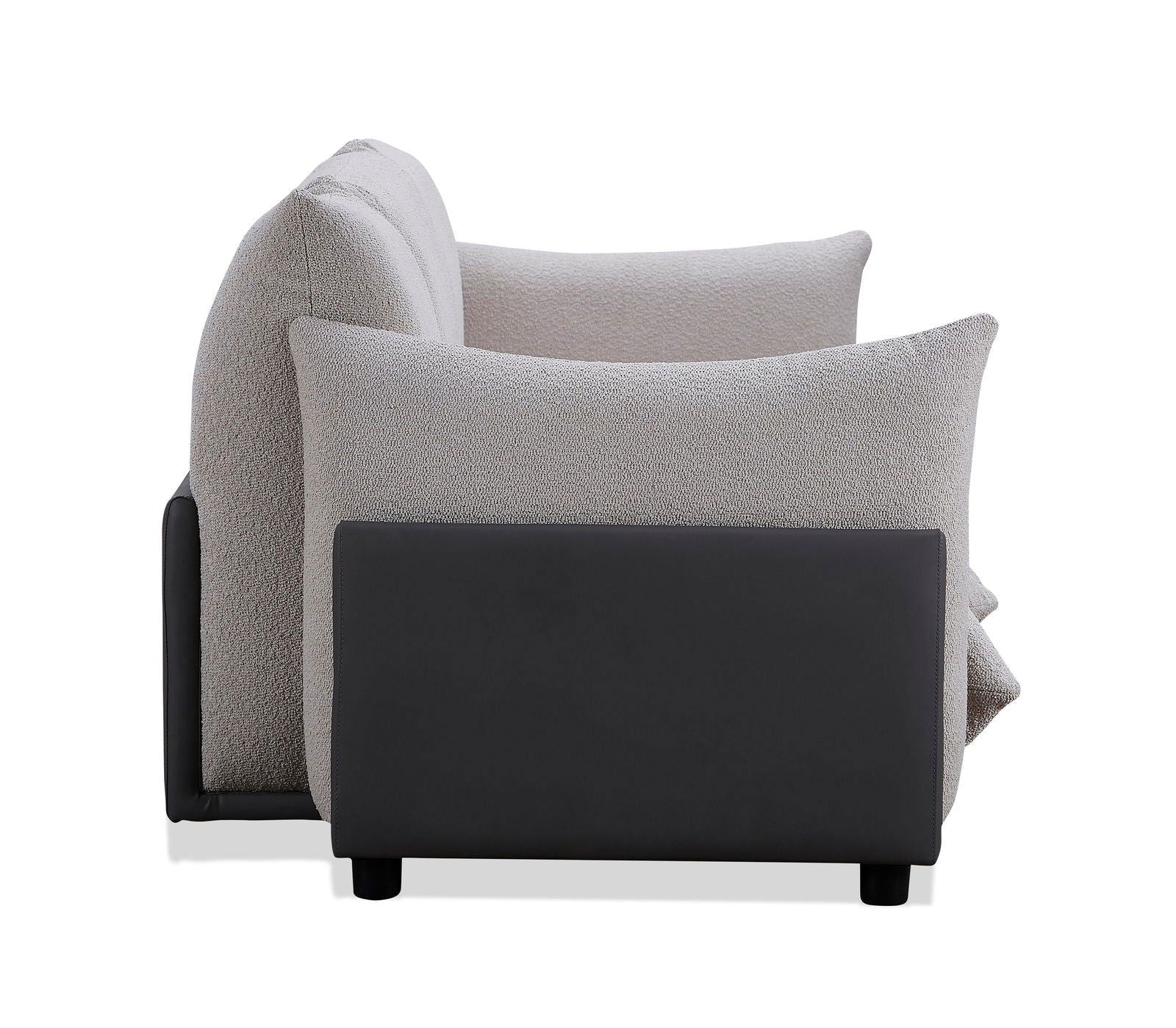 The Puff 3 Seater Boucle Sofa - Dove Grey BUBULAND HOME