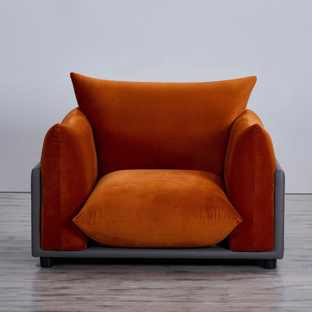 The Puff Velvet Occasional Chair - Burnt Orange BUBULAND HOME