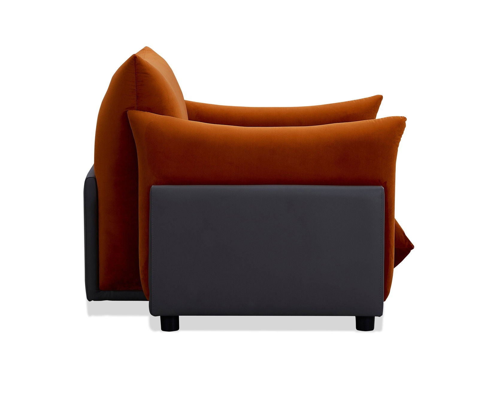 The Puff Velvet Occasional Chair - Burnt Orange BUBULAND HOME