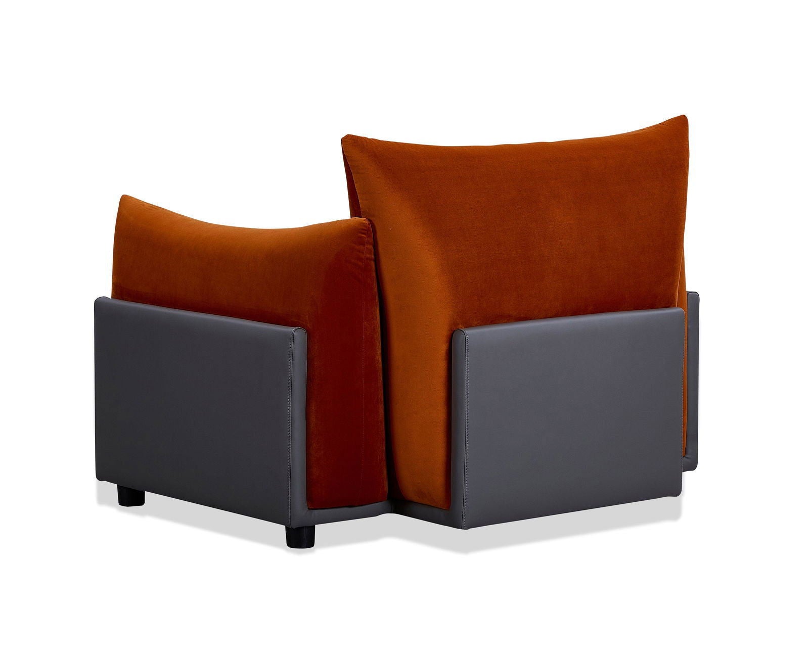 The Puff Velvet Occasional Chair - Burnt Orange BUBULAND HOME
