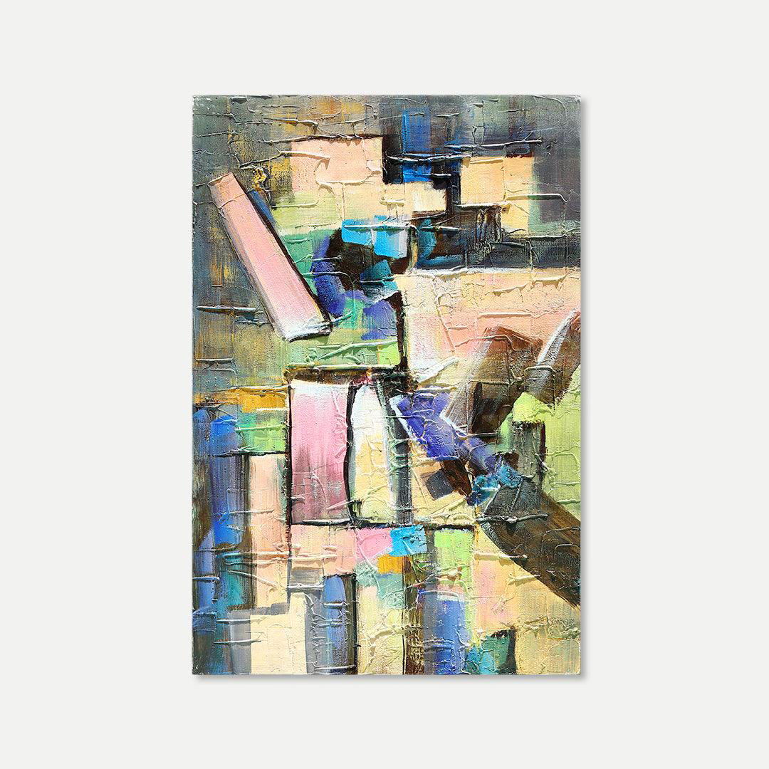 Vivacious & Free Series - Original Oil Paint On Canvas | Style D BUBULAND HOME