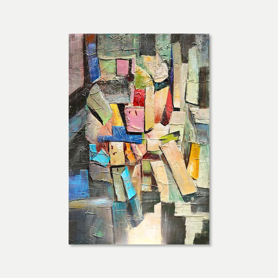 Vivacious & Free Series - Original Oil Paint On Canvas | Style E BUBULAND HOME