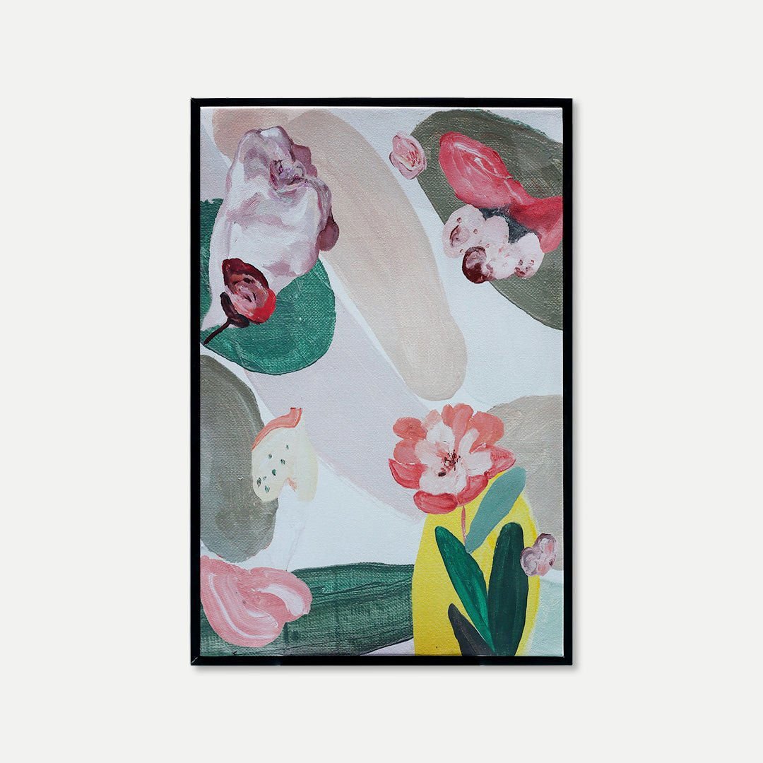A Place Where All Things Bloom - Framed Paint On Canvas | Style C BUBULAND HOME