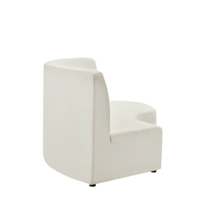 Celine Curve Modular Sofa - Natural White Premium Fabric