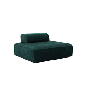 Flex Rectangular Chaise Lounge - Green in White Background