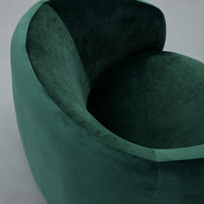 Cuddo Swivel Armchair - Green Velvet Detail