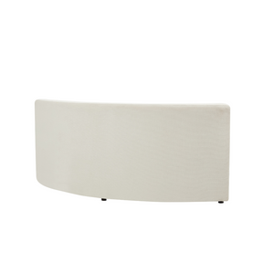 Celine Curve Modular Sofa - Natural White Premium Fabric
