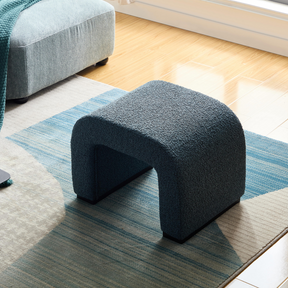 Arch Bench Ottoman  - Premium Blue Boucle 60cm/120cm/155cm/180cm - BUBULAND HOME