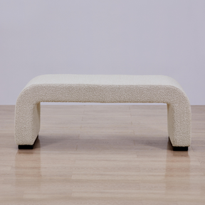 Arch Bench Ottoman  - Premium Ivory Boucle 60cm/120cm/155cm/180cm - BUBULAND HOME