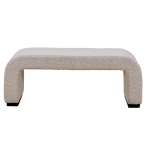 Arch Bench Ottoman  - Premium Ivory Boucle 60cm/120cm/155cm/180cm - BUBULAND HOME