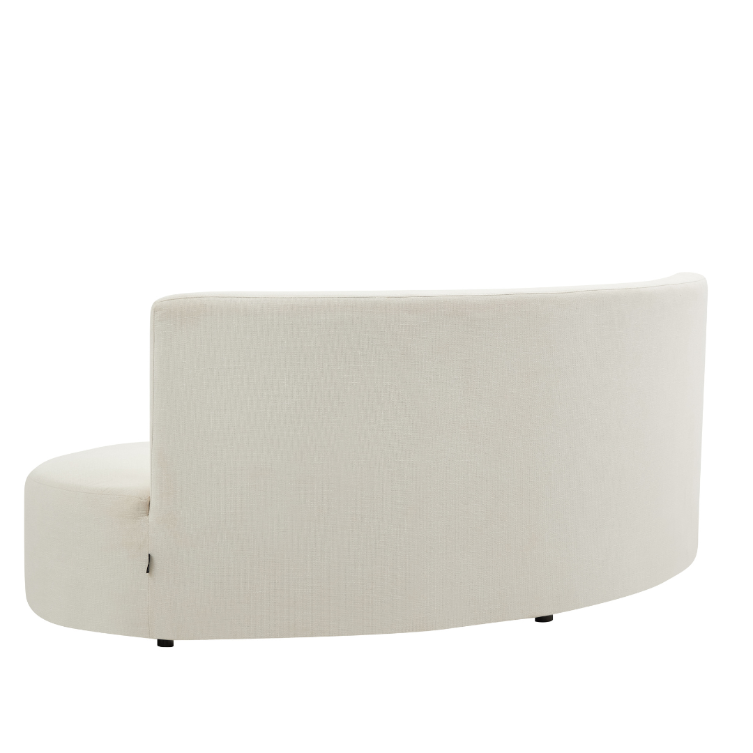 Celine Curve Modular Sofa - Natural White Premium Fabric