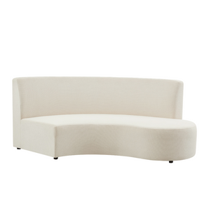Celine Curve Modular Sofa - Natural White Premium Fabric