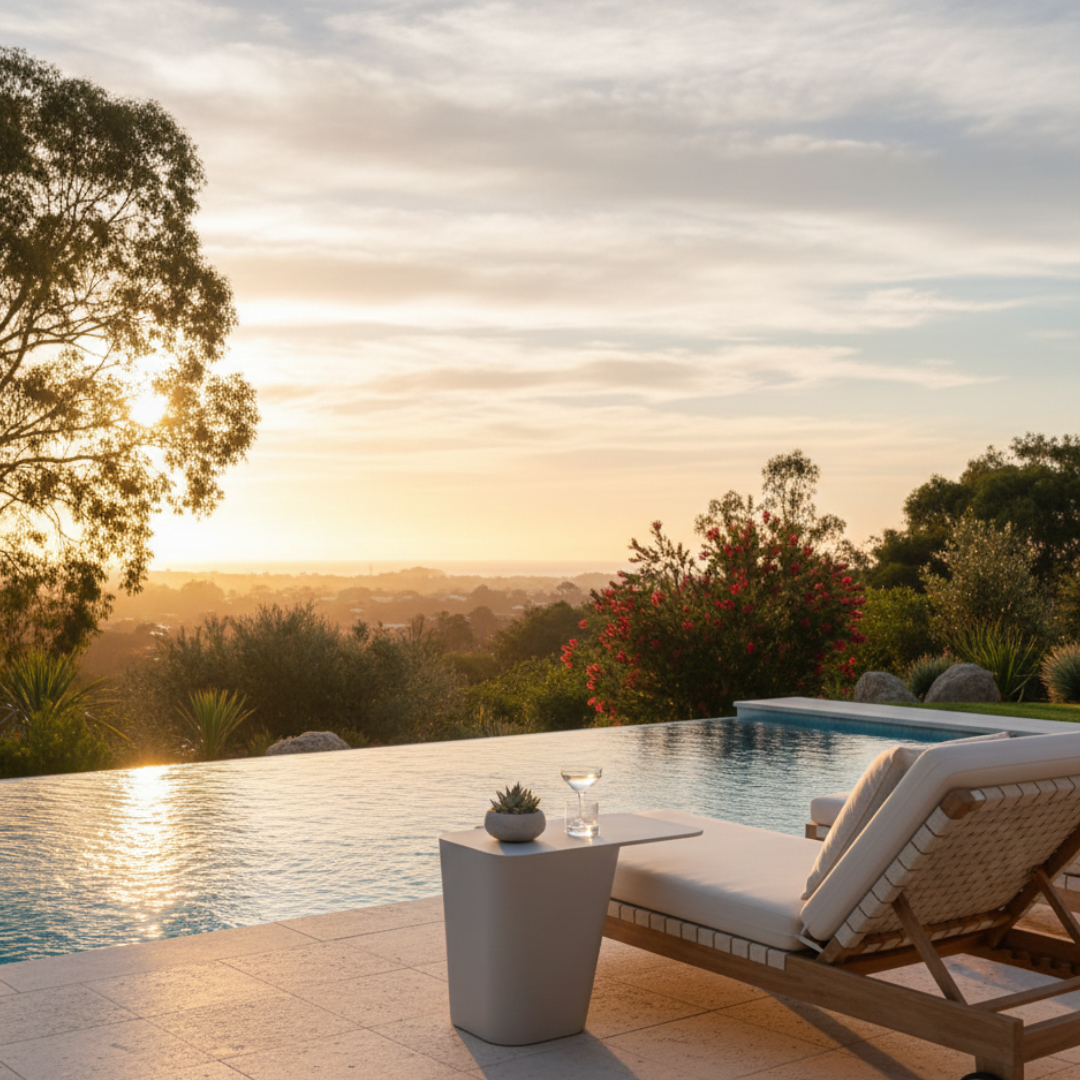 Terrace Outdoor Side Table - Grey Mircocement