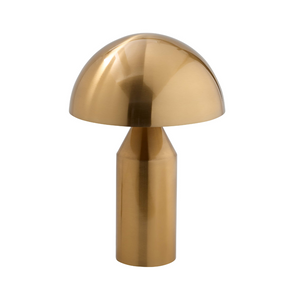 Echo Brass Gold Table Lamp in White Background