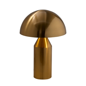 Echo Brass Gold Table Lamp in White Background