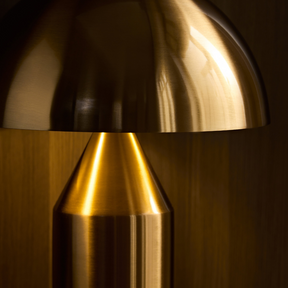 Echo Brass Gold Table Lamp Detail