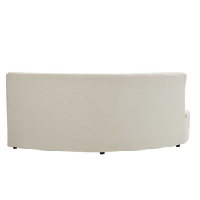Celine Curve Modular Sofa - Natural White Premium Fabric