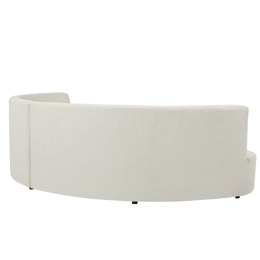 Celine Curve Modular Sofa - Natural White Premium Fabric