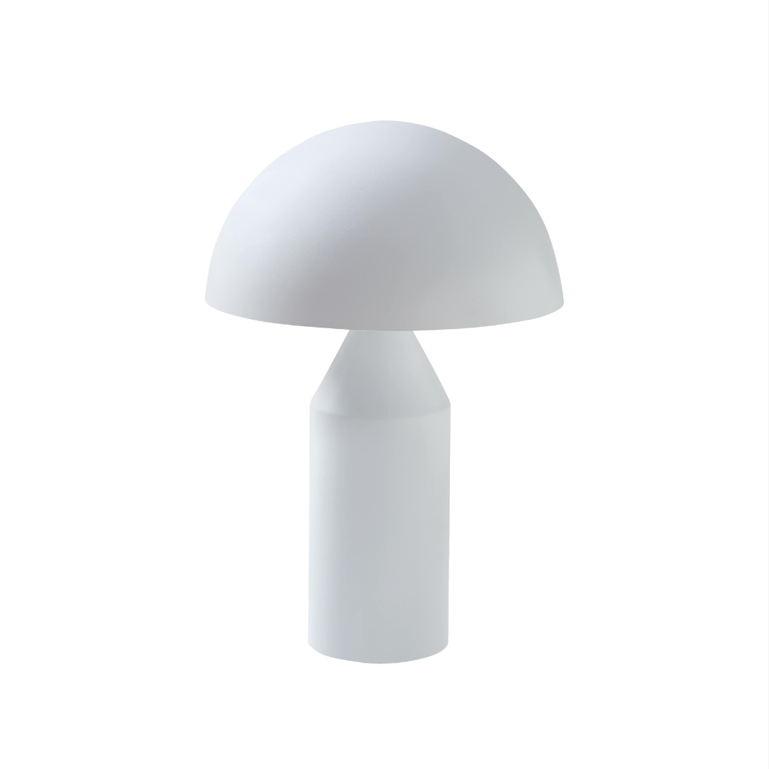 Echo White Table Lamp in White Background