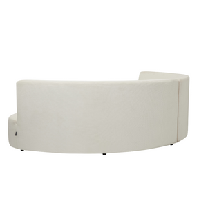 Celine Curve Modular Sofa - Natural White Premium Fabric