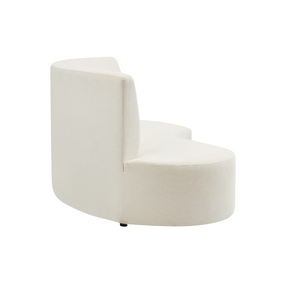 Celine Curve Modular Sofa - Natural White Premium Fabric