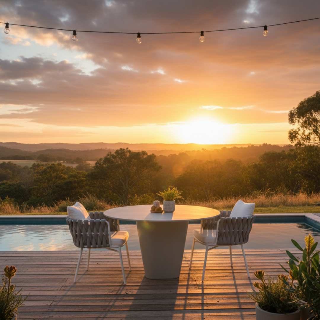 Tangle Woven Outdoor Dining Chair - Grey & White | Set of 2