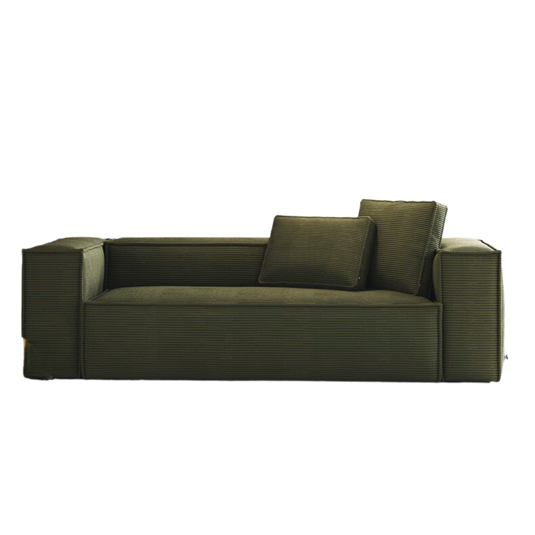 Block Modular Sofa - Moss Green Premium Fabric