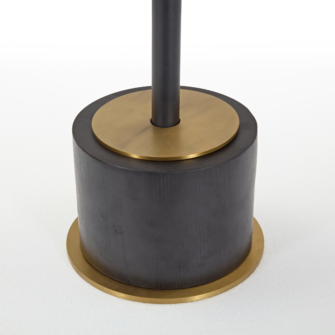 Dion Black Timber Side Table Detail