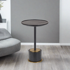 Dion Black Timber Side Table
