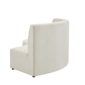 Celine Curve Modular Sofa - Natural White Premium Fabric
