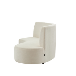 Celine Curve Modular Sofa - Natural White Premium Fabric