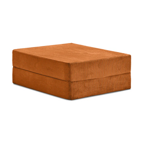 Belle Ottoman - Burnt Orange Corduroy