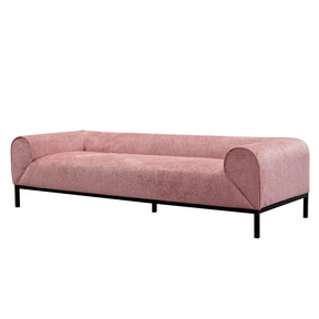 Palm Rolled 3 Seater Sofa - Premium Pink