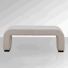 Arch Bench Ottoman  - Premium Ivory Boucle 60cm/120cm/155cm/180cm - BUBULAND HOME