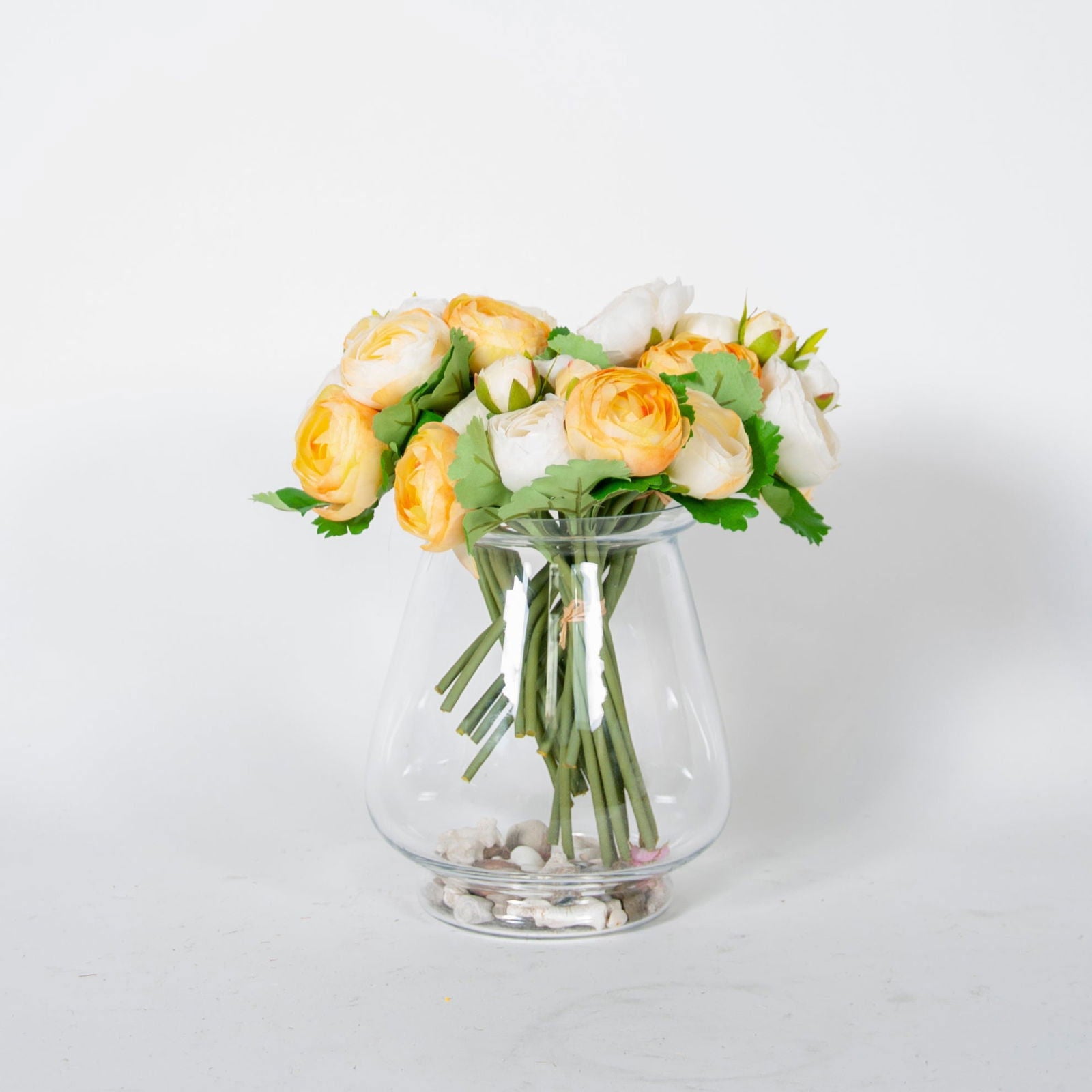 Artificial Camellia Bouquet - Floral Yellow BUBULAND HOME