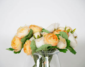 Artificial Camellia Bouquet - Floral Red BUBULAND HOME