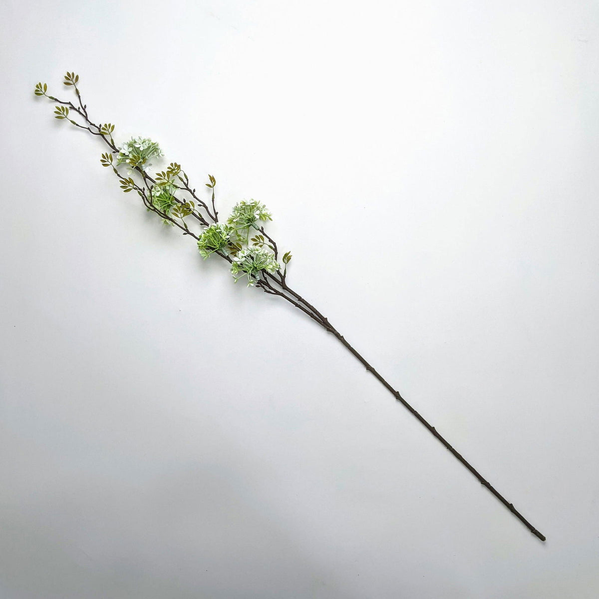 Artificial Long Branch Stem - Silver - BUBULAND HOME