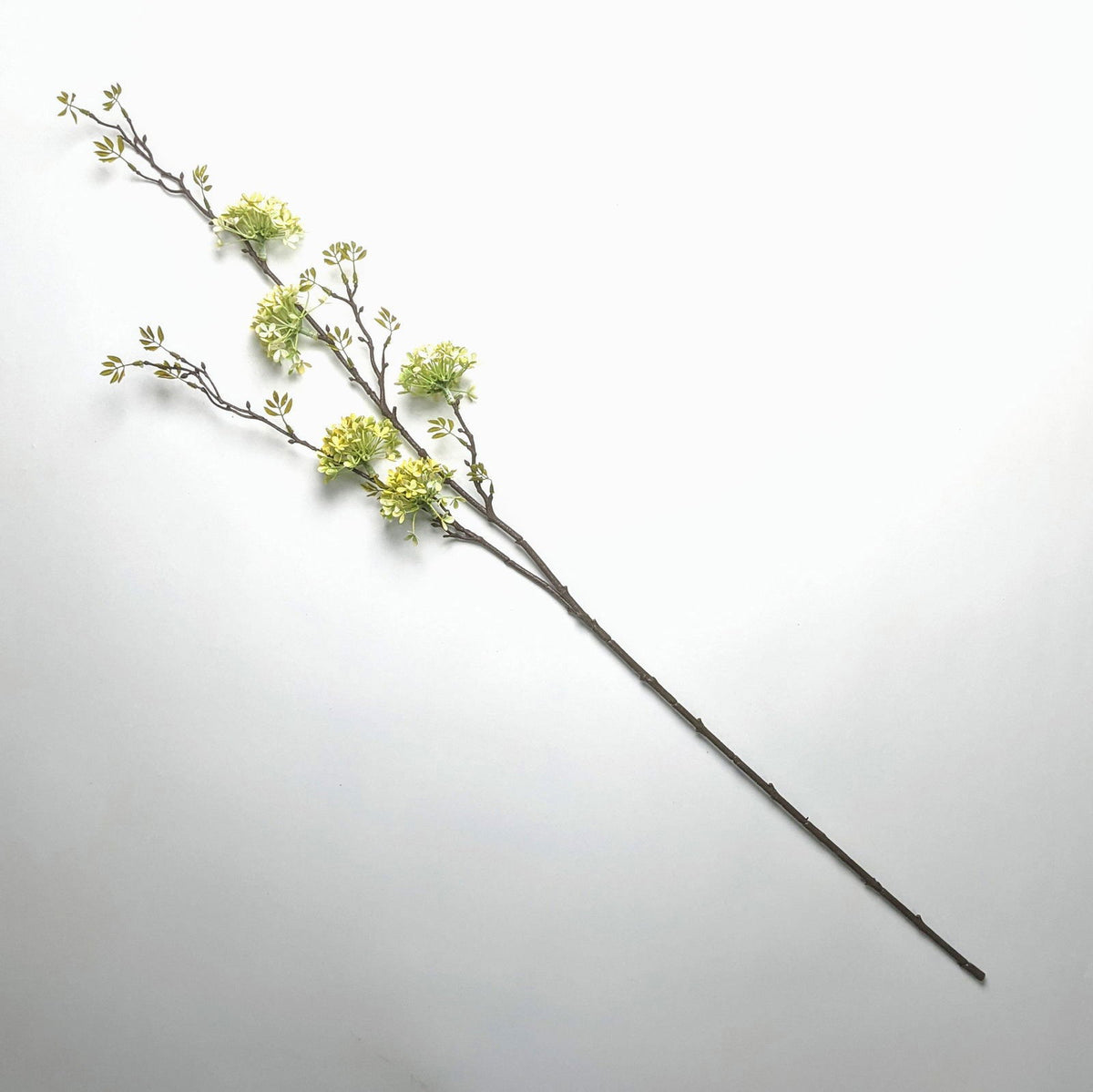 Artificial Long Branch Stem - Yellow - BUBULAND HOME