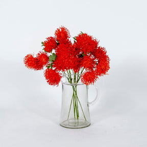 Artificial Marigold Flower - Floral Red BUBULAND HOME