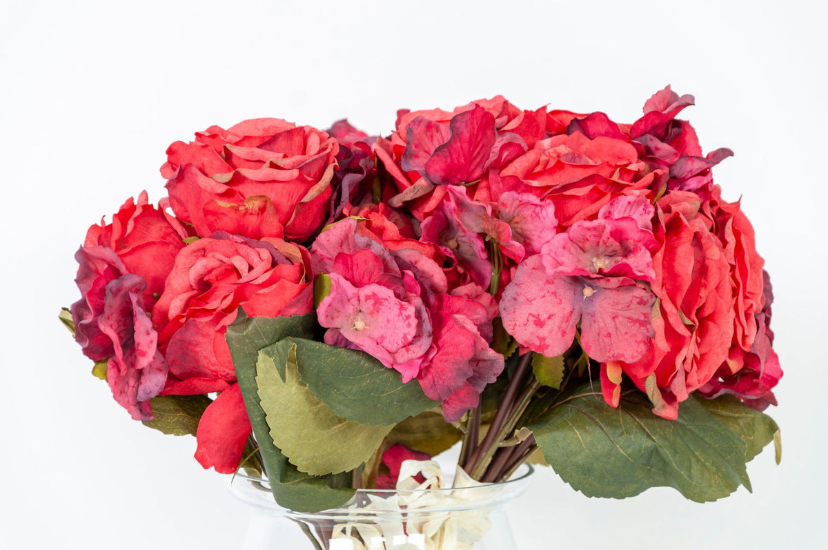 Artificial Red Rose Bouquet - BUBULAND HOME