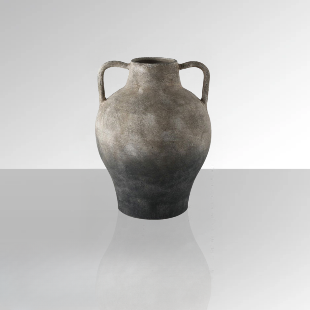 Ash Handle Ceramic Vase BUBULAND HOME