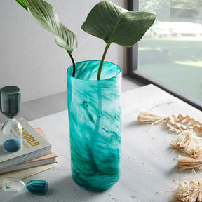 Aurora Green Glass Vases BUBULAND HOME