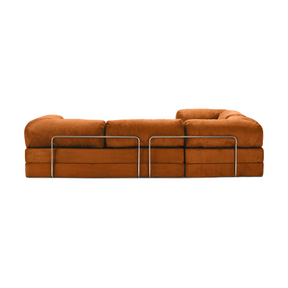Belle Convertible L-Shaped Modular Sofa Bed - Corduroy BUBULAND HOME