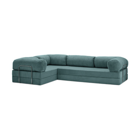 Belle Convertible L-Shaped Modular Sofa Bed - Corduroy BUBULAND HOME