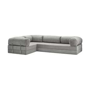Belle Convertible L-Shaped Modular Sofa Bed - Corduroy BUBULAND HOME