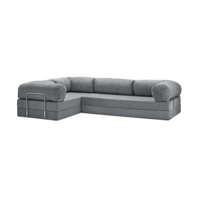 Belle Convertible L-Shaped Modular Sofa Bed - Corduroy BUBULAND HOME