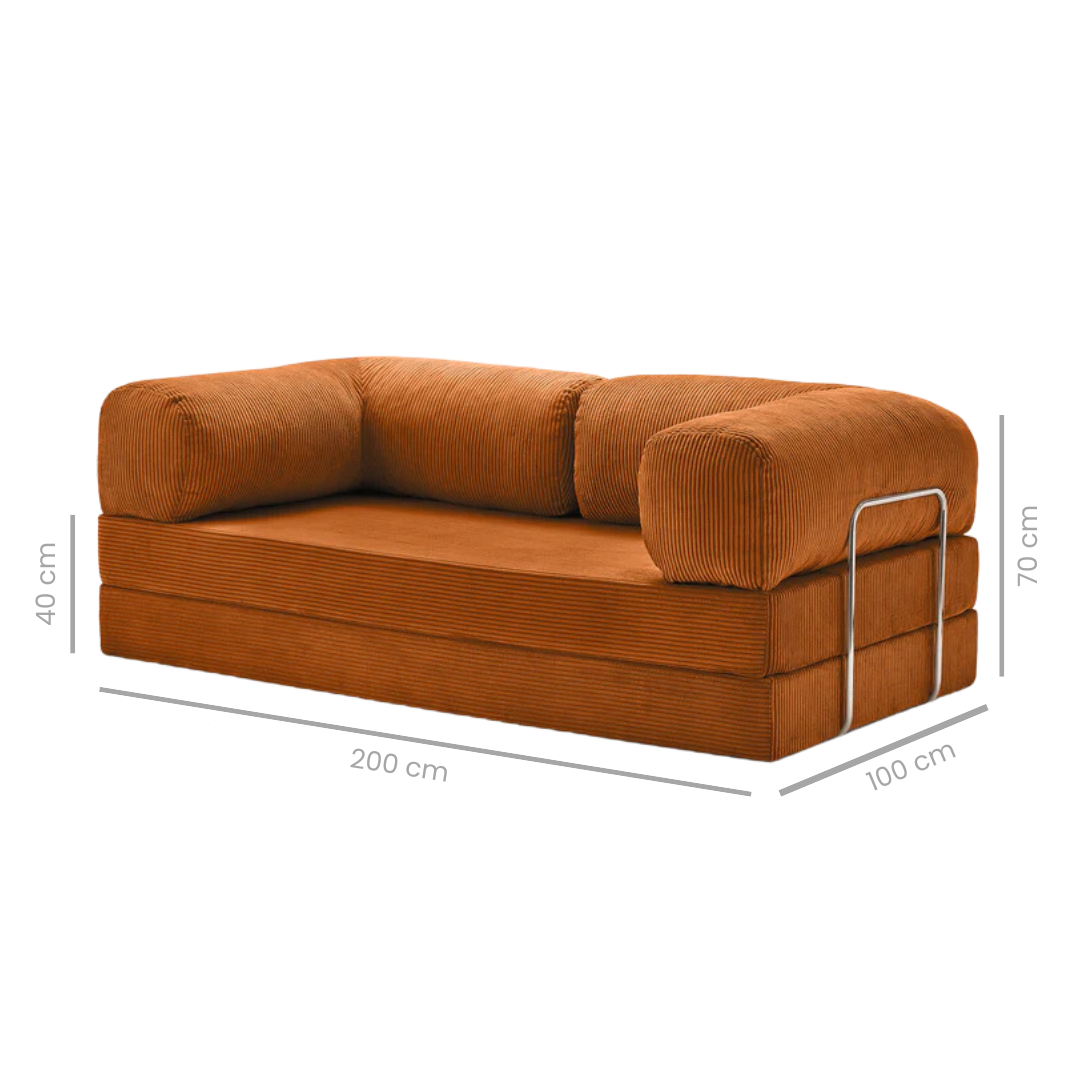 Belle Convertible Sofa Bed - Corduroy BUBULAND HOME