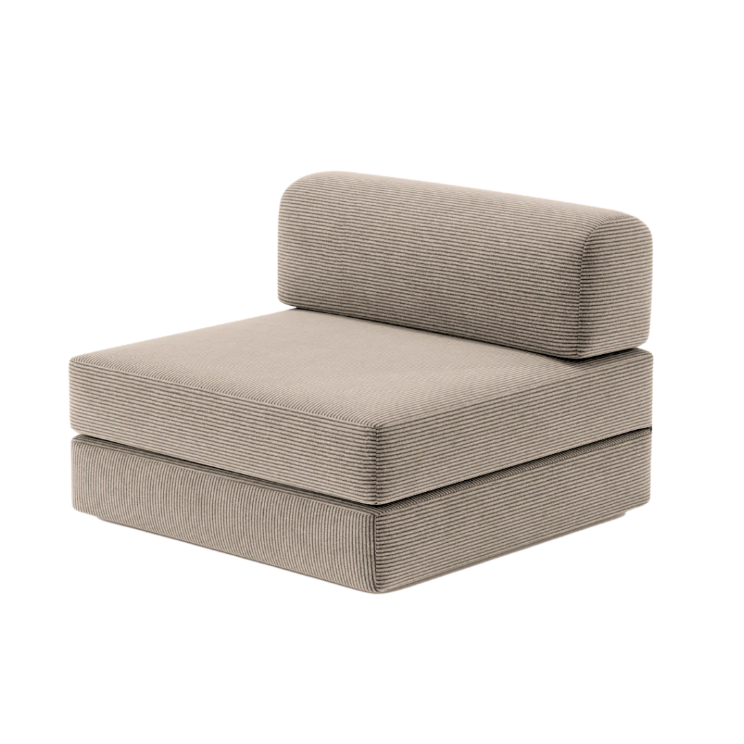 Belle Single Armless Seat - Corduroy BUBULAND HOME